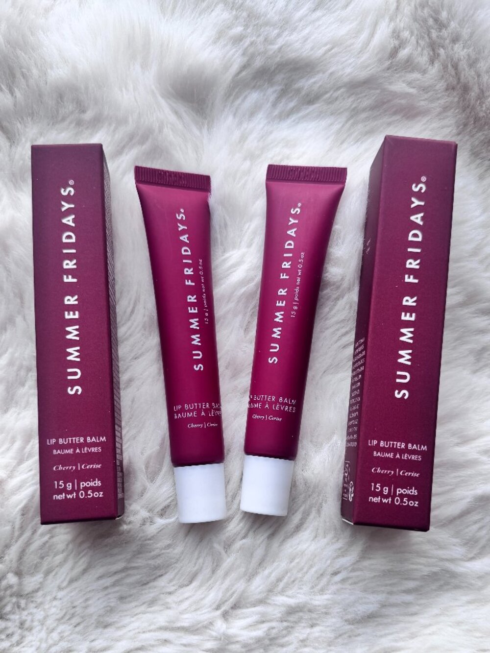 2pcs/ cherry /Summer Fridays Lip Butter Balm Conditioning Lip Mask Care New box